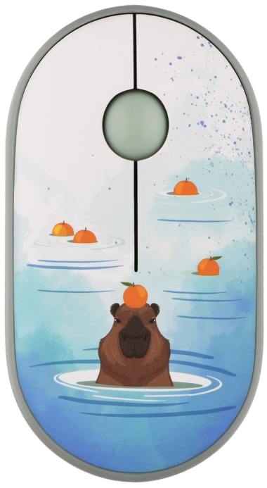 2E Mouse MF300 CAPYBARA:TANGERINE Silent WL BT, Green