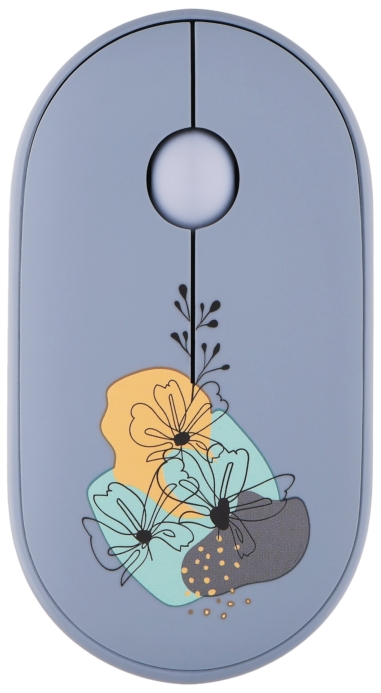 2E Mouse MF300 FLORA:MALLOW Silent WL BT, Blue