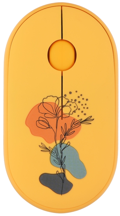 2E Mouse MF300 FLORA:POPPY Silent WL BT, Yellow