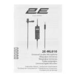 2E Lavalier Microphone ML010 3.5mm