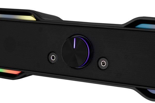 2E Multimedia speaker PCS101 RGB, 2.0, USB, Black