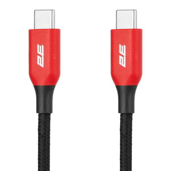 2E Кабель USB-C > USB-C заряджання/синхронізації 1м, 100Вт Type-C, чорний