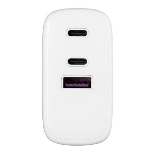 2E Wall Charger 65W 2хUSB-C/USB-A GAN PD/QC, white