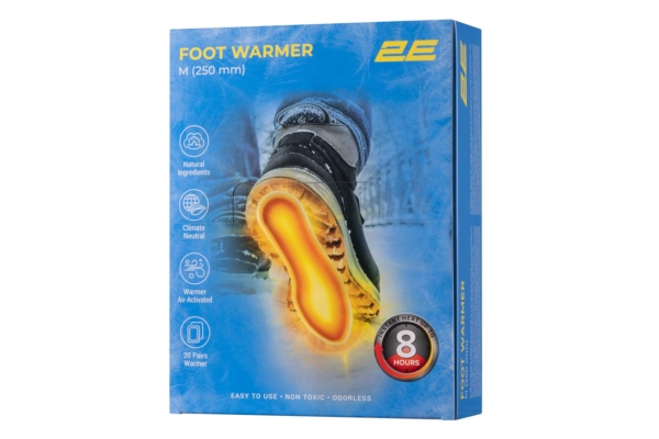 2E Tactical Chemical foot warmer size M (250 mm), up to 8 hours – 20 pairs