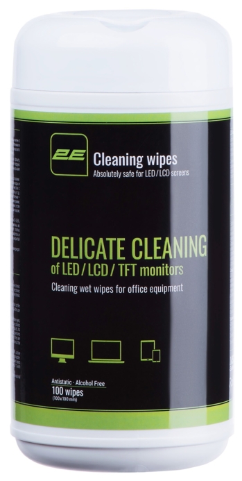 2E Wet wipes for office equipment. 100 pcs. 10X10 cm