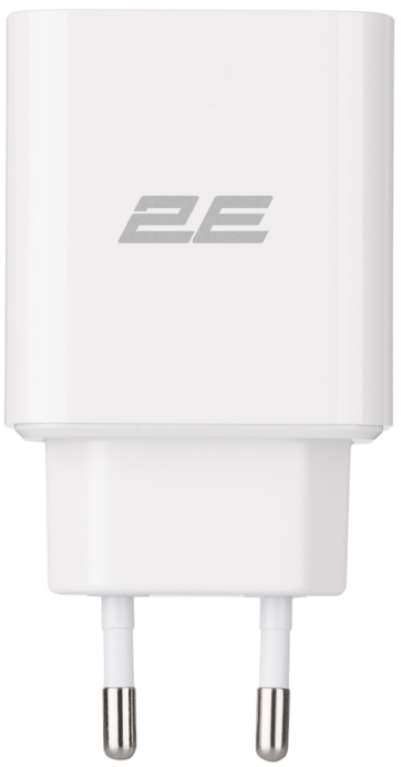 2E Сетевое ЗУ Wall Charger USB-C PD3.0, USB-A QC3.0, Max 30W White