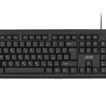 2E Keyboard membrane KS108 104key, USB-A, EN/UK/RU, black