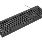 2E Keyboard membrane KS108 104key, USB-A, EN/UK/RU, black