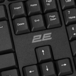 2E Keyboard membrane KS108 104key, USB-A, EN/UK/RU, black