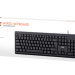 2E Keyboard membrane KS108 104key, USB-A, EN/UK/RU, black