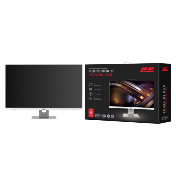 2E ПК Моноблок Rational K10 27″ FHD IPS Intel i5-12400, 16Gb, F512GB, UMA, B660, кл+м, FreeDos, белый