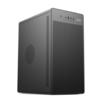 2E Корпус Credo V285B без БЖ, 1xUSB3.0, 1х USB 2.0, 1xUSB Type-C, 1×120мм, VGA 300мм, mATX, чорний
