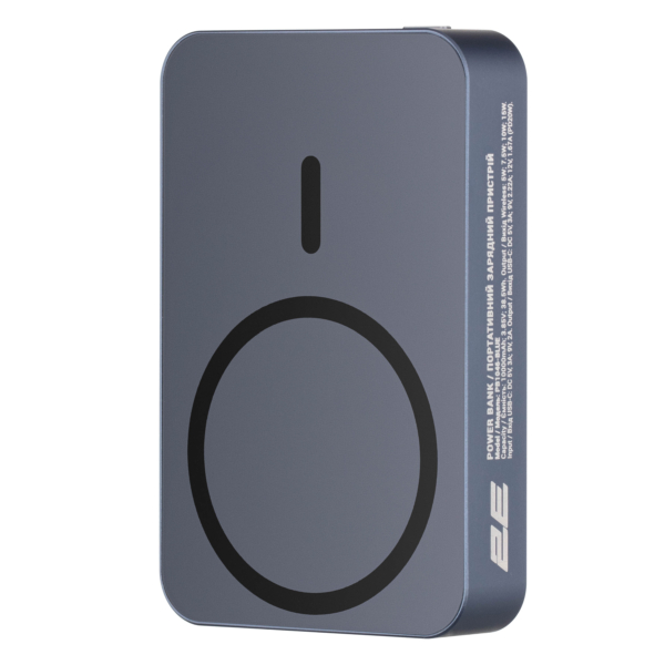 2E Акумулятор портативний літій-іонний Power Bank Wireless QI 5000мА·год, 20Вт, PD, синій