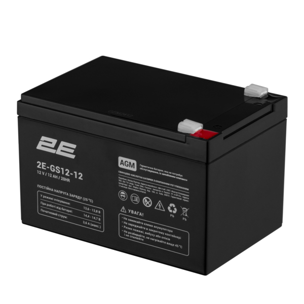 2E GS, 12V, 12Ah, AGM
