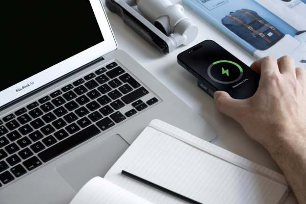 2E Акумулятор портативний літій-іонний Power Bank Wireless QI 5000мА·год, 20Вт, PD, синій