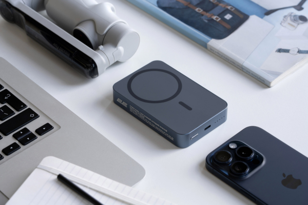 2E Акумулятор портативний літій-іонний Power Bank Wireless QI 5000мА·год, 20Вт, PD, синій