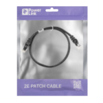Patch Cable 2E Cat 5e, UTP, RJ45, 26AWG, 7/0.16 CCA, 0.50m, PVC, Black