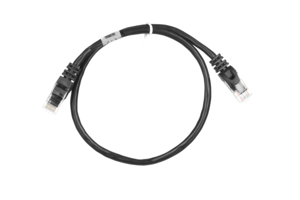 Patch Cable 2E Cat 5e, UTP, RJ45, 26AWG, 7/0.16 CCA, 0.50m, PVC, Black