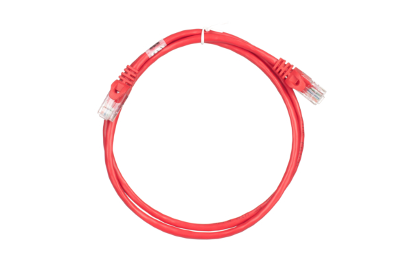 2E Патч-корд САТ 5e, UTP, 1м, 26AWG, RJ45, 7/0.16, CCA, PVC, червоний