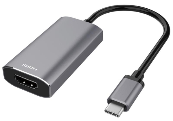 2E Адаптер USB-C > HDMI 2.1, 0.21м, серый