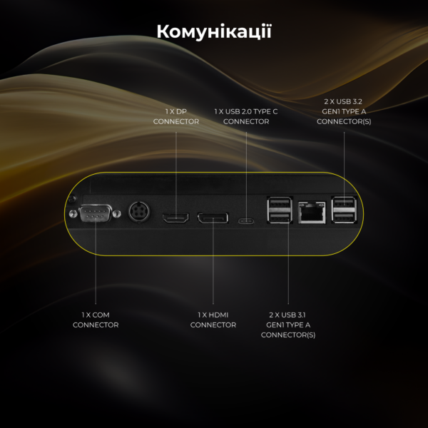 2E Комп’ютер персональний моноблок Rational K6 23.8″ FHD IPS Intel i3-12100, 16Gb, F512GB, UMA, H610, K6.610, 120W, Win11P, чорний