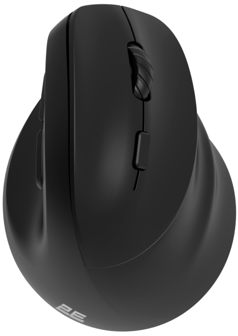 2E Mouse MF325 Silent, WL/BT, vertical, black