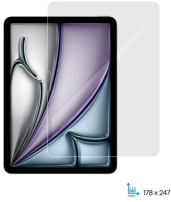 Защитное стекло 2E для iPad Air 11″ (2024), 2.5D, прозрачный