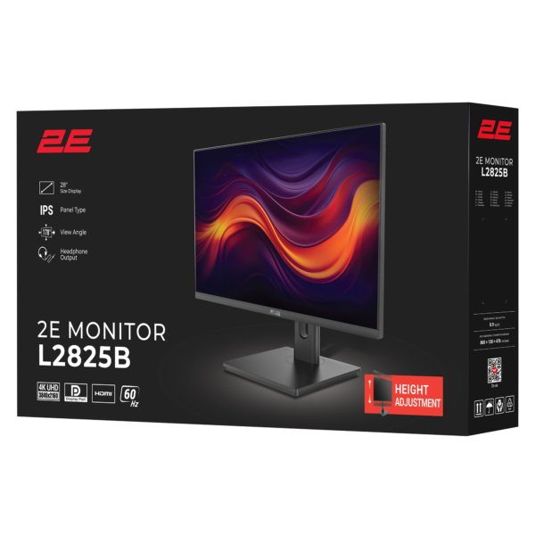 Monitor 2E 28″ L2825B 2xHDMI, DP, IPS, 84%NTSC, 3840×2160, FreeSync