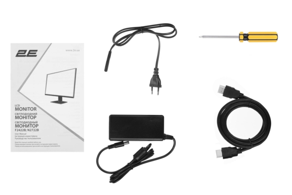 Монитор 2E 27″ N2722B D-Sub, HDMI, IPS, 75Hz, Pivot
