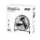 2E Floor fan professional, 35cm, 65W, buttons, motor 100% copper, silver